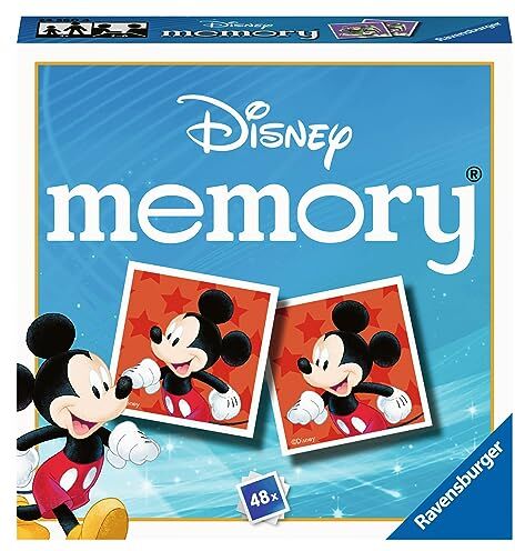 Ravensburger Disney Mini Memory Matching Picture Snap Pairs Game for Kids Age 3 Years Up