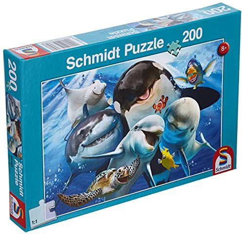 Schmidt Spiele - Puzzle per Bambini, Motivo: Amici subacquei, 200 Pezzi, Multicolore,