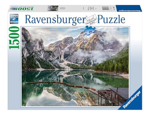 Ravensburger Puzzle Lago di Braies, 1500 Pezzi, Idea regalo, per Lei o Lui, Puzzle Adulti