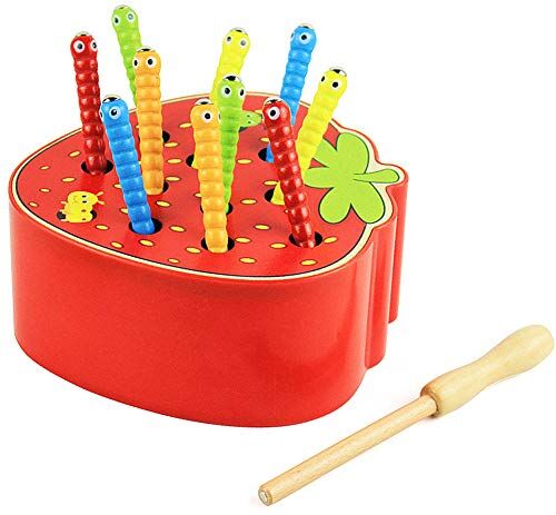 Felly Giochi Montessori 1 Anno, Giocattoli Puzzle Legno Bambini 1 2 3 Anni, Gioco Educativo 6-24 Mesi Bambino Bambina Bimbo, Giocattolo in Legno Regalo di Compleanno di Natale Capodanno