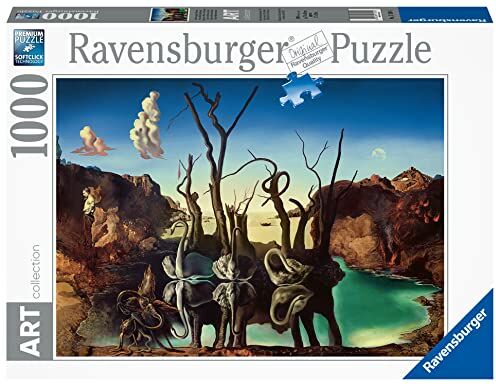 Ravensburger Puzzle Dalì Swans Reflecting Elephants 70x50 cm Puzzle 1000 pezzi Puzzle adulti e Ragazzi facile da comporre Puzzle Quadri Famosi da Esporre Puzzle Arte Educativo