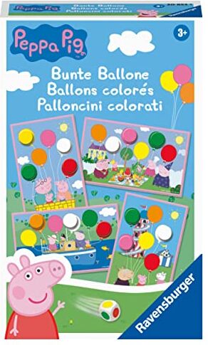 Ravensburger Peppa Pig Palloncini Colorati, Gioco Tascabile, 2-4 Giocatori, Età Raccomandata 3+,  1