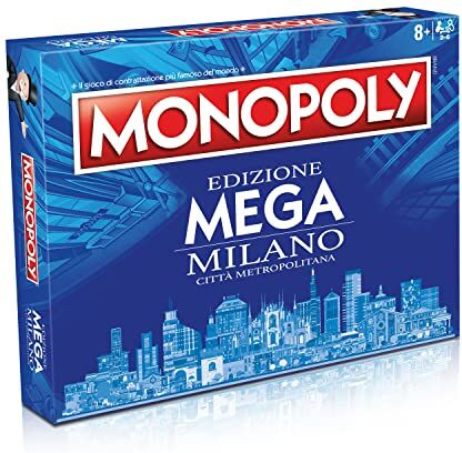 Winning Moves , Monopoly edizione Mega città Metropolitana di Milano. 2-6 giocatori