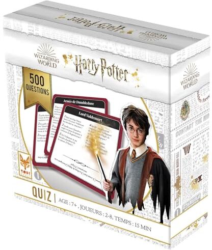 Topi Games Harry Potter Quiz 500 Gioco da tavolo Gioco di carte Famiglia Da 7 anni 2 a 8 giocatori