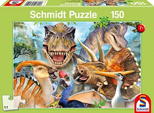 Schmidt Spiele Dinosauro, puzzle per bambini da 150 pezzi, one Size