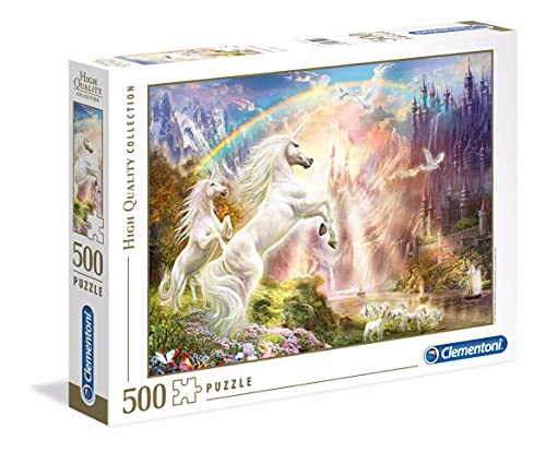 Clementoni , Sunset Unicorns, , Puzzle, 500 pezzi, Multicolore (Sunset Unicorns)