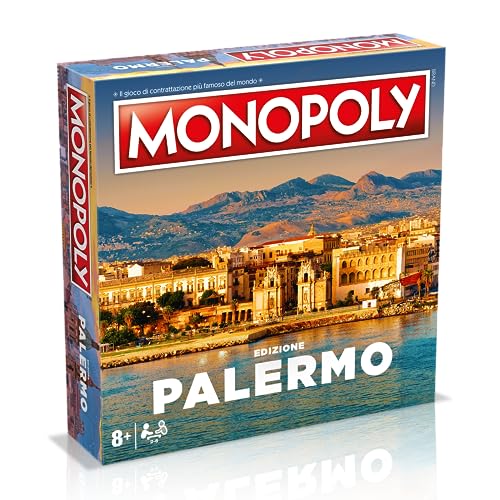 Winning Moves Monopoly Palermo, Gioco da Tavolo, Edizione Italiana, Gioco per Famiglie, da 8 in su