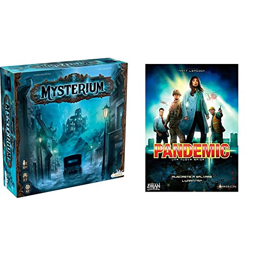 Asmodee MYSTERIUM Gioco da Tavolo in Italiano & Pandemic Gioco da Tavolo Collaborativo, 2-4 Giocatori, 10+ Anni, Edizione in Italiano