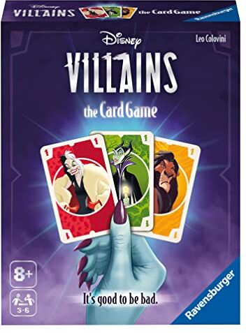 Ravensburger Ravenburger Disney Villains, Gioco di Carte per tutta la famiglia, 8+ Anni