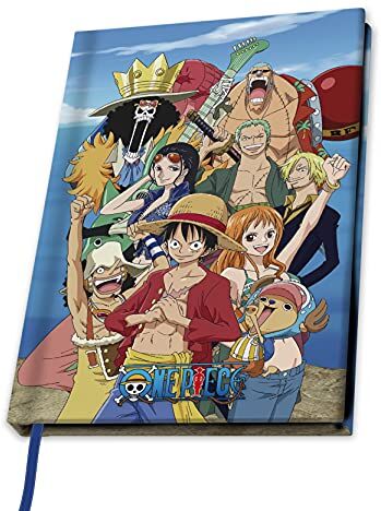 ABYSTYLE One Piece A5 notebook, 180 pages, lined, Straw Hat Crew