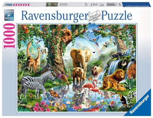 Ravensburger Puzzle Avventure nella giungla, 1000 Pezzi, Idea regalo, per Lei o Lui, Puzzle Adulti