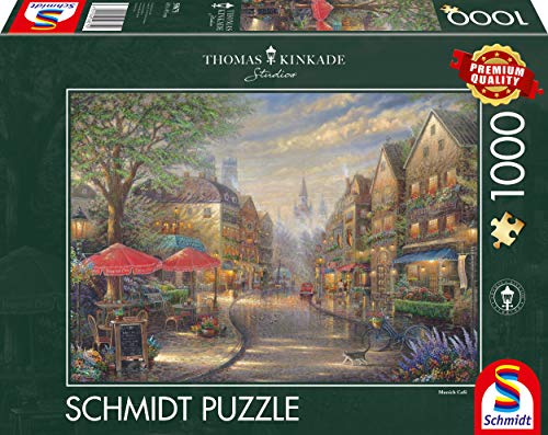 Kinkade, Thomas GMBH Thomas Kinkade, Cafe in Monaco di Baviera, Puzzle da 1000 Pezzi, Multicolore, 59675