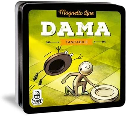 Cranio Creations Magnetic Line, Dama, Un Grande Classico In Versione Tascabile E Magnetica, Edizione in Lingua Italiana,