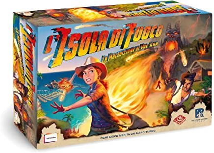 Asmodee L'Isola di Fuoco: La Maledizione di Vul-Kar Gioco da Tavolo, 2-4 Giocatori, 7+ Anni, Edizione in Italiano