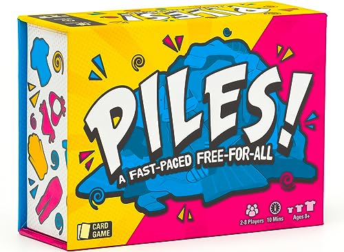 Lost Boy Entertainment – Piles – Jeux de cartes – Jeux familiaux – Pour enfants à partir de 8 ans – Jeux pour adultes – Soirée de jeux en famille – Jeux de voyage – Jeu de mémoire – 2 à 8 joueurs