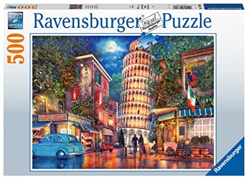 Ravensburger Puzzle Una sera a Pisa, 500 Pezzi, Idea regalo, per Lei o Lui, Puzzle Adulti