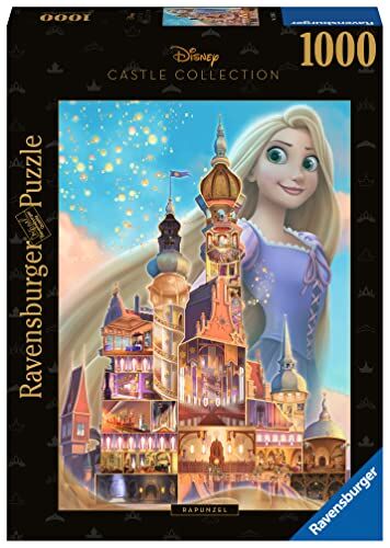 Ravensburger Puzzle Rapunzel Disney Castles, Collezione Disney Collector's Edition, 1000 Pezzi, Idea regalo, per Lei o Lui, Puzzle Adulti