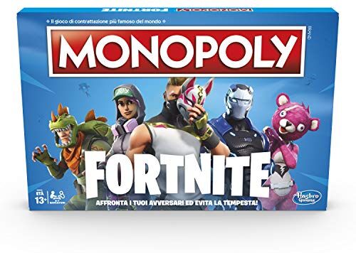 Monopoly Hasbro  Fortnite Gioco da Tavolo, 13 anni+, Per 2-7 Giocatori- Versione in Lingua Italiana