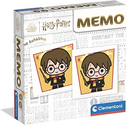 Clementoni Memo Game-Harry Potter Memoria E Associazione, Accoppiare, Carte, Educativo 4 Anni, Gioco da Tavolo Bambini-Made in Italy, Multicolore, Taglia Unica,