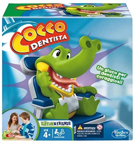 Hasbro Cocco Dentista, Gioco in Scatola, B0408103, 4 Anni +, 3+