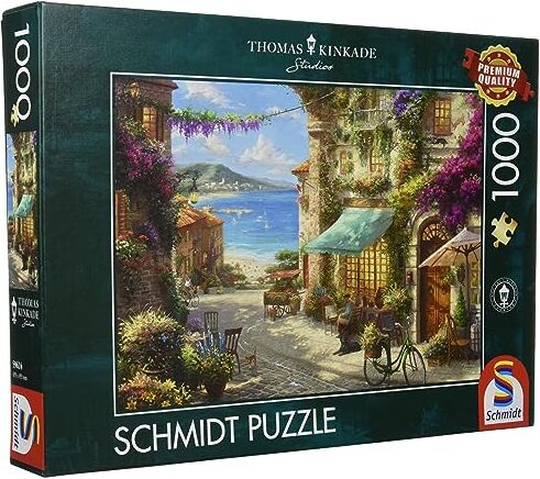 Kinkade, Thomas Thomas Kinkade, Caffè sulla riviera italiana, puzzle da 1000 pezzi