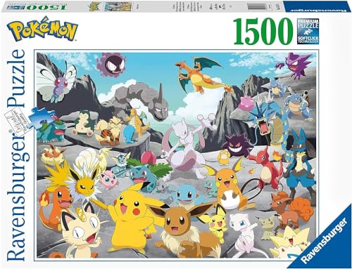 Ravensburger Puzzle Pokémon Classics, 1500 Pezzi, Idea regalo, per Lei o Lui, Puzzle Adulti