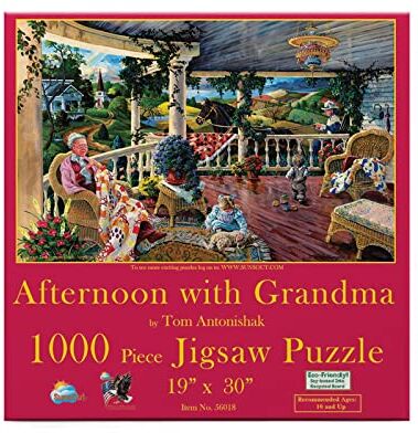 SunsOut 1000 Piece Afternoon with Grandma Puzzle Arte e Artigianato Prodotto