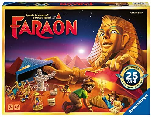 Ravensburger – Faraon 25° Anniversario, Gioco Da Tavolo, Da 1 a 5 Giocatori, Idee Regalo Natale, 7+ Anni