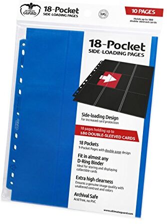 Ultimate Guard , 18-Pocket Side-Loading Supreme Pages Blau (10) [Edizione: Germania]