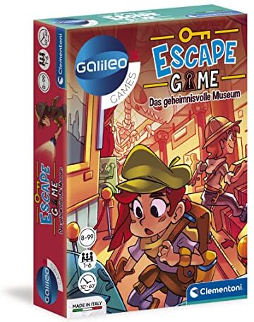 Clementoni Escape Game – Il misterioso museo, gioco di società emozionante per sartoriare & rattini, carte e accessori di scena, gioco di famiglia per Natale a partire da 8 anni tedesco