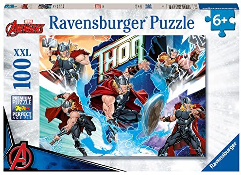 Ravensburger Puzzle Thor, 100 Pezzi XXL, Età Raccomandata 6+ Anni