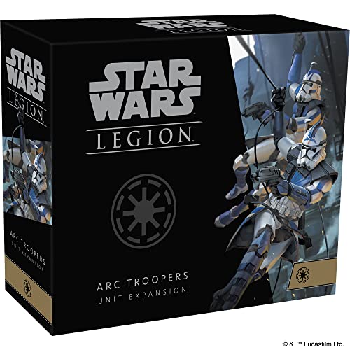 Atomic , Star Wars Legion: Galactic Republic Expansions: ARC Troopers Unit , Unit Expansion , Miniatures Game , Ages 14+ , 2 Players , 90 Minutes Playing Time
