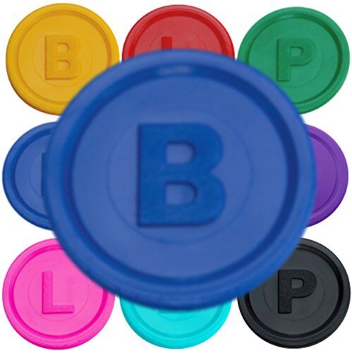 SCHWABMARKEN 1000 Gettoni Fiches Chips B, P o L in 14 Colori a Un Prezzo VANTAGGIOSO, Colore Blu B