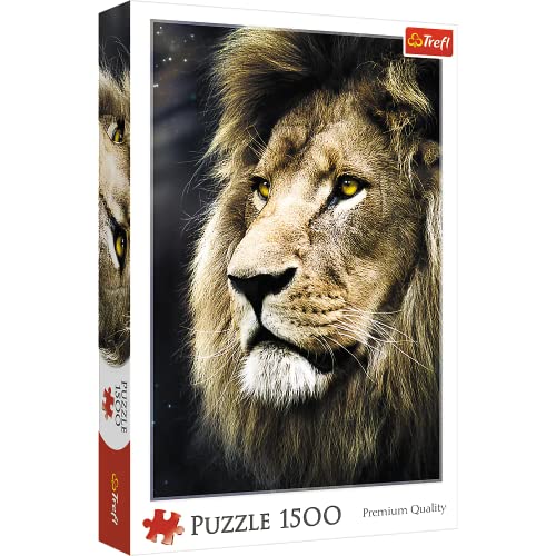 Trefl 1500 Elementi, qualità Premium, per Adulti e Bambini dai 12 Anni Puzzle Leone Ritratto, Colore, TRF