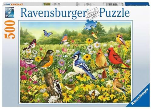 Ravensburger Puzzle Uccelli nel Campo, 500 Pezzi, Idea regalo, per Lei o Lui, Puzzle Adulti