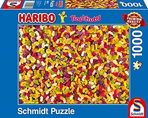 Schmidt Spiele Haribo, Tropifrutti, 1000 Piece Jigsaw Puzzle, Multicolore