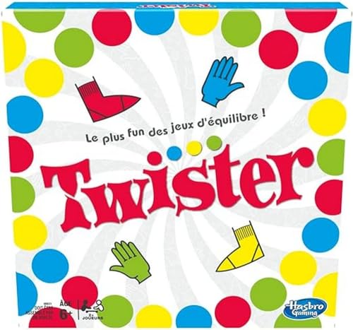 Hasbro Twister Gioco da tavolo divertente di equilibrio, versione francese