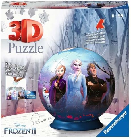 Ravensburger Frozen 2 3D Puzzle Ball, Multicolore,