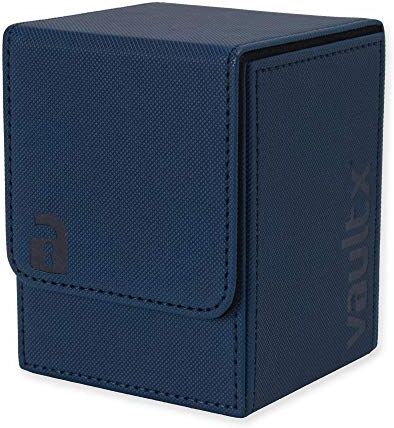 Vault X ® Premio Box Porta Mazzo in eXo-Tec® capacità 100+ Carte Collezionabili e Figurine – Grande – Deck Box Senza PVC (Blu)