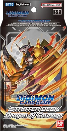Bandai Digimon Card Game: Starter Deck Dragon of Courage (ST15)   Gioco di carte   Età 6+   Giocatori 2   Tempo di gioco: 30 minuti