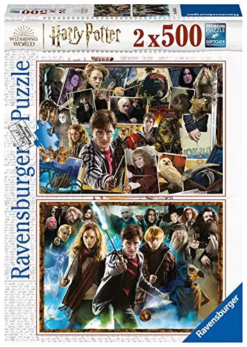 Ravensburger Puzzle Il mondo di Harry Potter, 2 Puzzle da 500 pezzi, Puzzle Adulti Esclusiva Amazon
