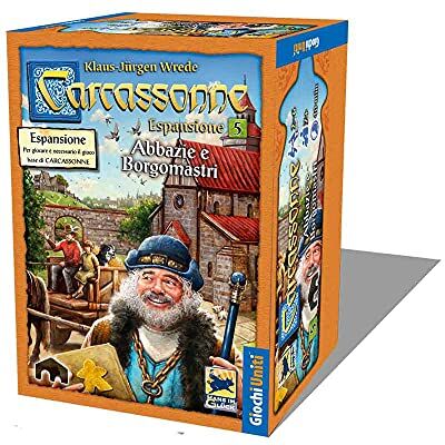 Giochi Uniti Carcassonne Abbazie e Borgomastri, Espansione 5 per Carcassonne, Gioco da tavolo, 2-6 Giocatori, 8+ Anni, Edizione italiana,