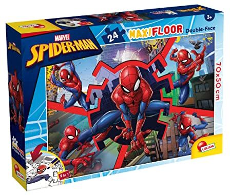 Liscianigiochi Lisciani Giochi Marvel Puzzle DF Maxi Floor 24 Spiderman, Multicolore,