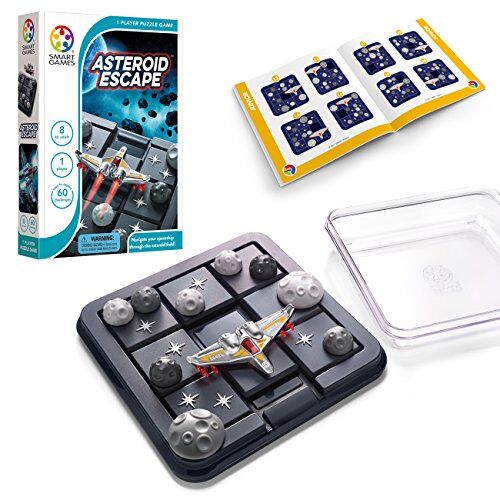 SmartGames Smart Games Asteroid Escape, Puzzle Game with 60 Challenges, 8+ Years, 24x17x4.5 cm (LxWxH)