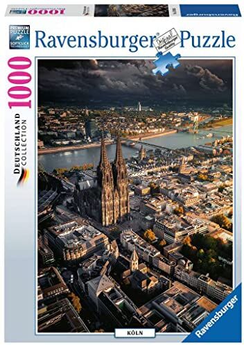 Ravensburger Puzzle Cattedrale di Colonia, 1000 Pezzi, Idea regalo, per Lei o Lui,Puzzle Adulti