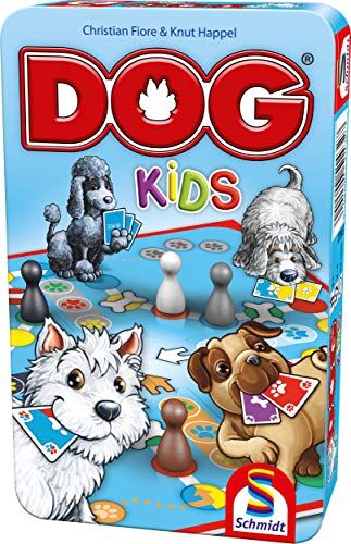 Schmidt Spiele Dog Kids, Portami con gioco in scatola di metallo, colorato