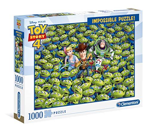 Clementoni Toy Story Impossible Puzzle 4-1000 Pezzi, Multicolore,