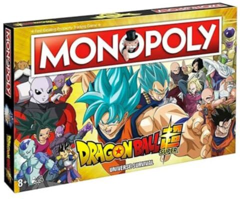 Winning Moves Dragon Ball Z Super Monopoly Board Game Edizione Italiana, 2 giocatori