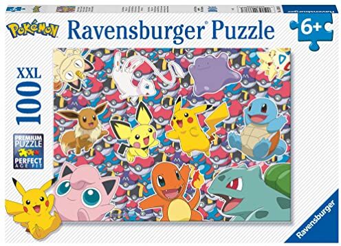 Ravensburger Puzzle Pokémon, 100 Pezzi XXL, Età Raccomandata 6+ Anni