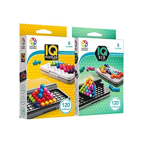 Ludilo Smart Games Iq Puzzler Pro + Iq Six Pro   Giochi Da Tavolo Bambini 8 Anni   Giochi Di Logica per Bambini   Giochi Educativi 8 Anni   Giochi Di Viaggio per Bambini